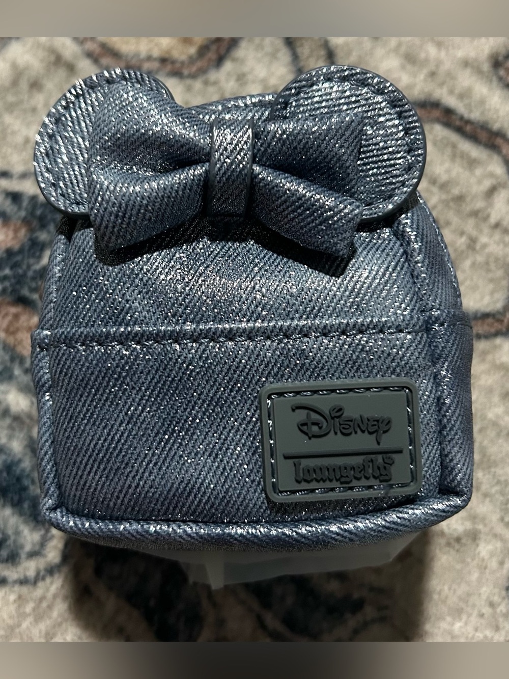 NEW Loungefly Disney Minnie Mouse Blind Box Mini Backpack Keychain Charm - Denim